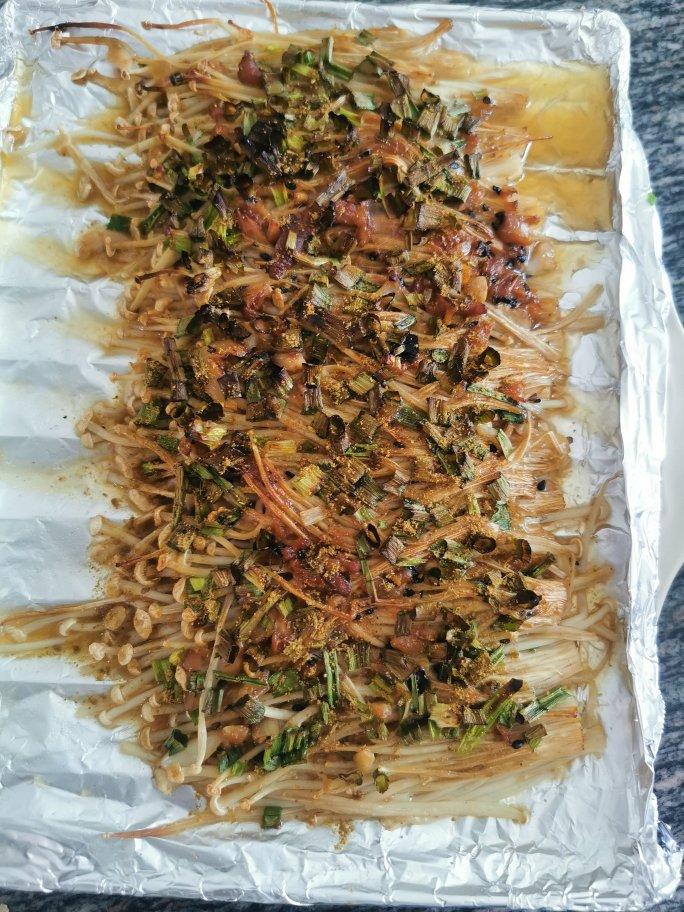 蒜蓉烤金针菇（烤箱版）