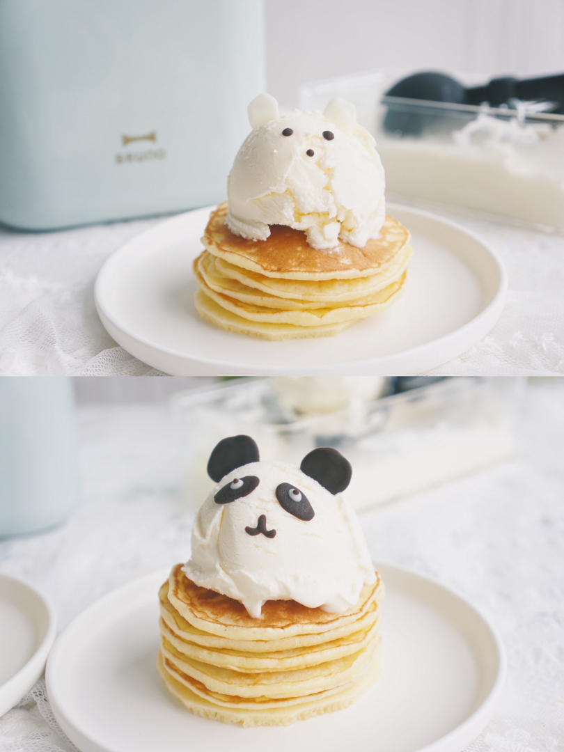 可萌可萌的冰激凌松饼