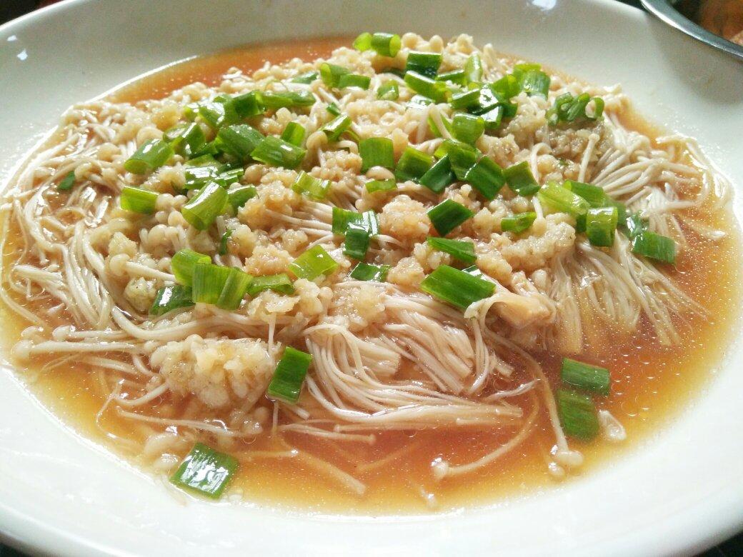 蒜蓉蒸金针菇