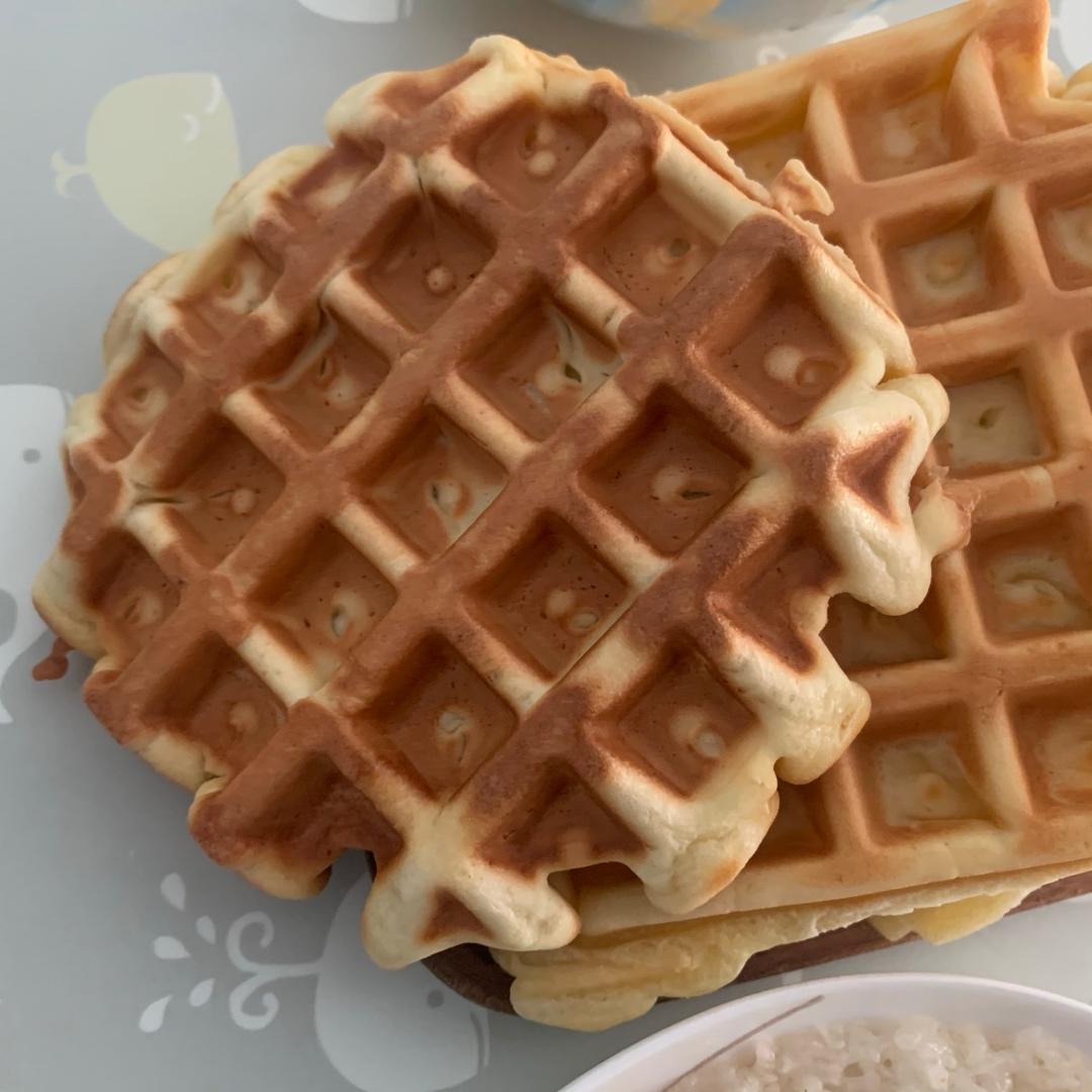 拒绝泡打粉的华夫饼方子