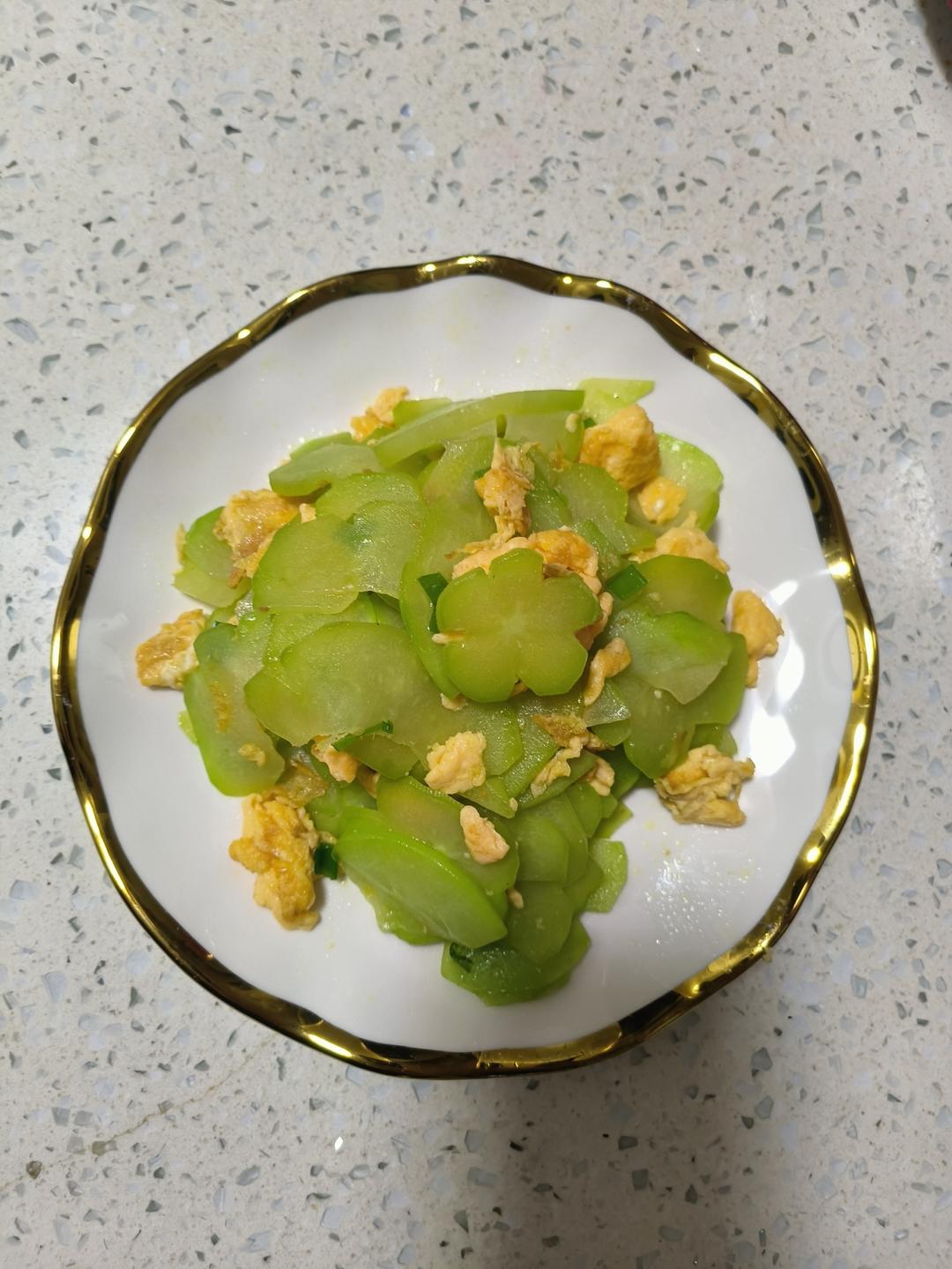 家常素菜佛手瓜炒鸡蛋🥚