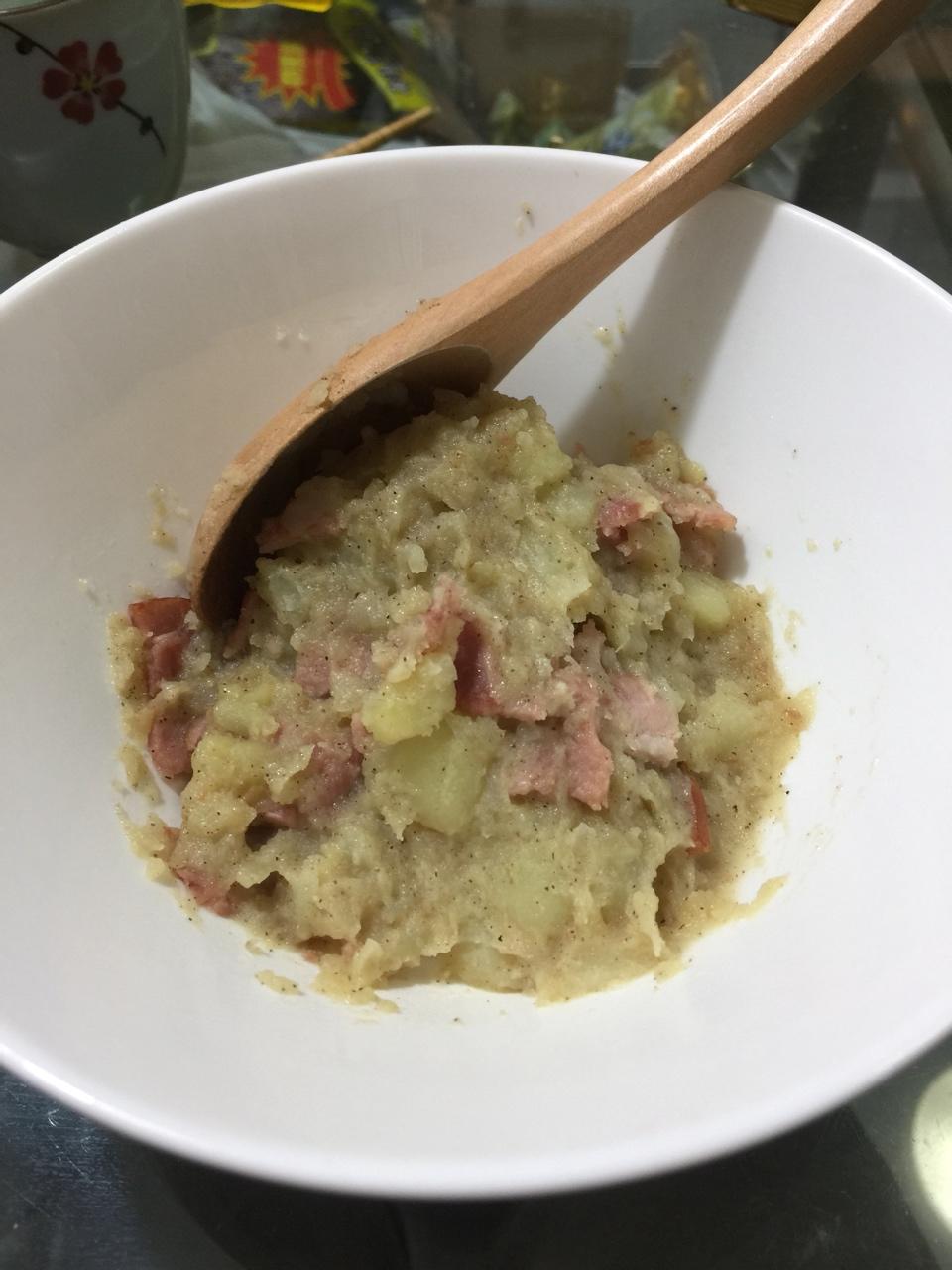 培根炒土豆泥