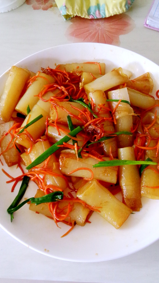糖果百合做的xo酱炒猪肠粉