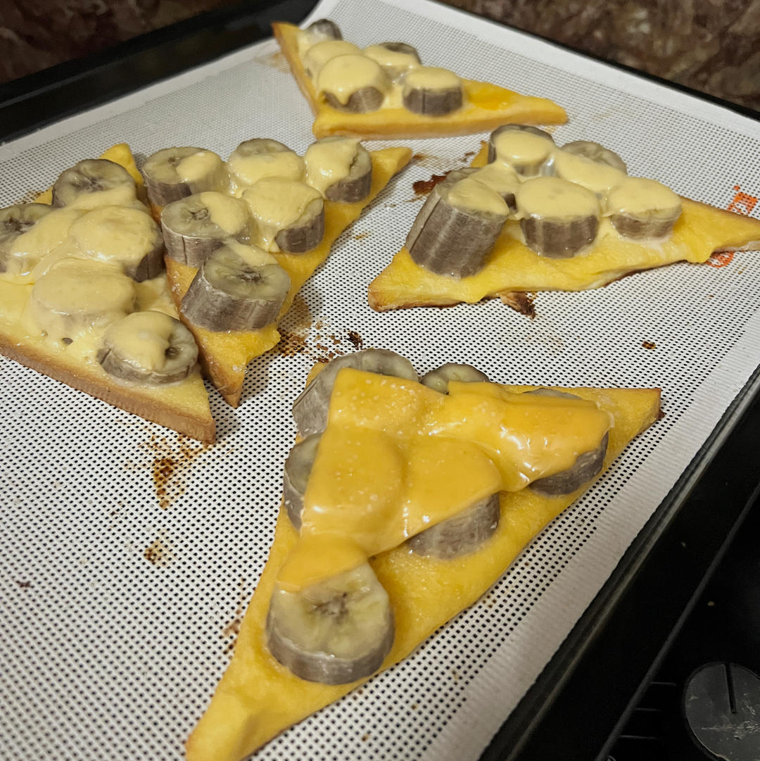 好吃到哭的香蕉烤吐司❗️酥脆香甜❗️零失败❗️