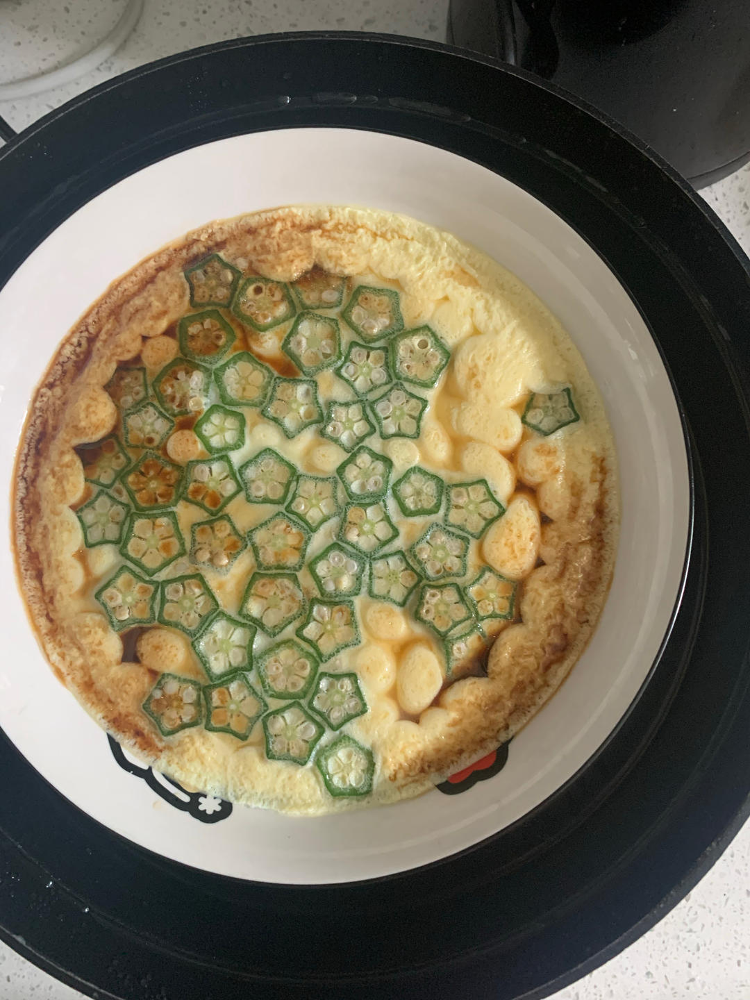 颜值控-做一朵开在碗里的花秋葵蒸水蛋