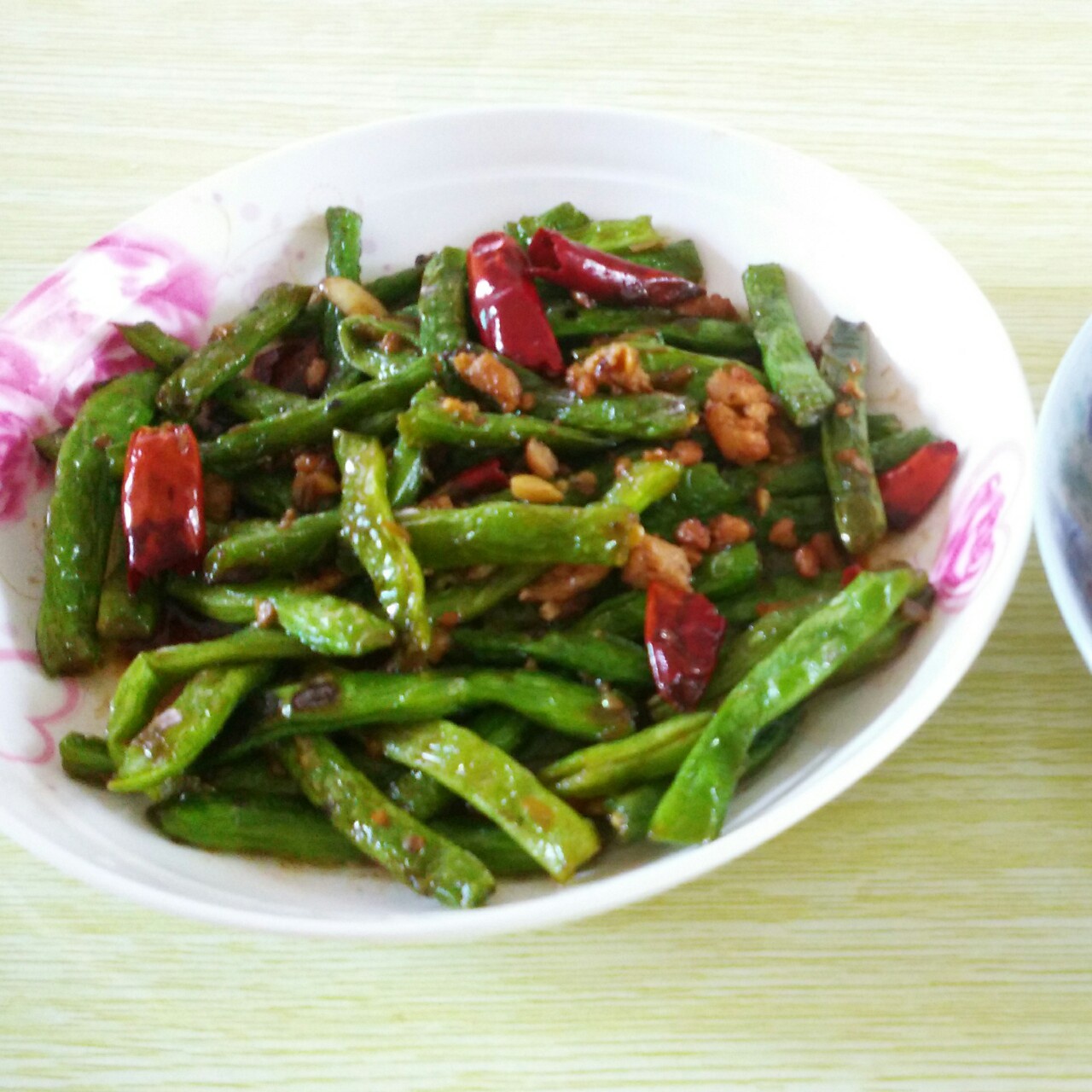 老丁的私房菜-干煸四季豆