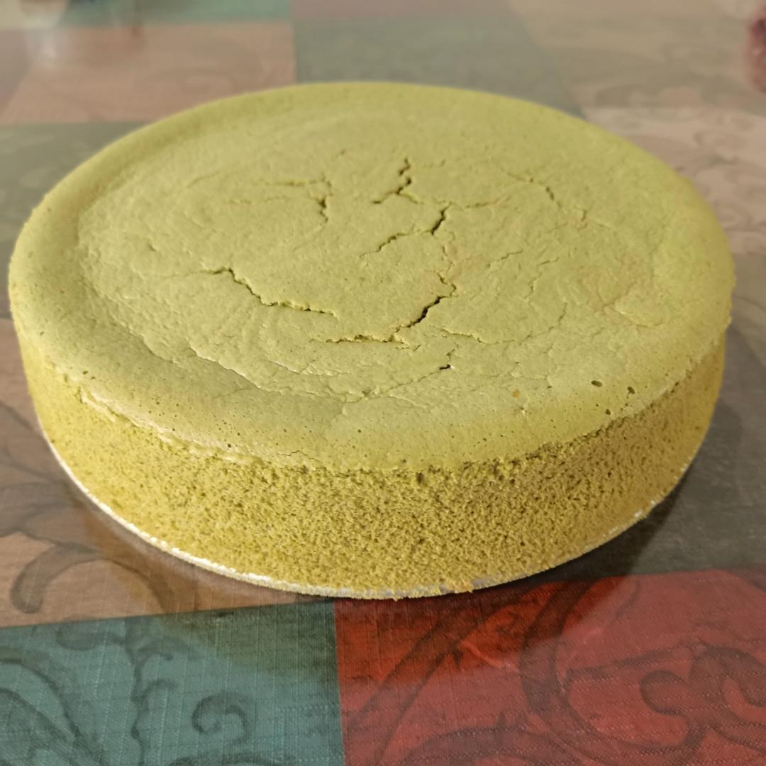 8寸抹茶戚风蛋糕