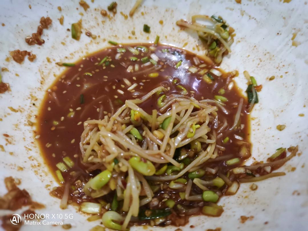 韩式拌豆芽