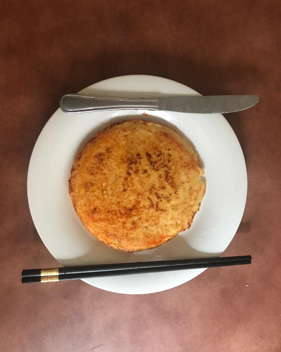 米饭蛋饼（剩米饭煎蛋饼）