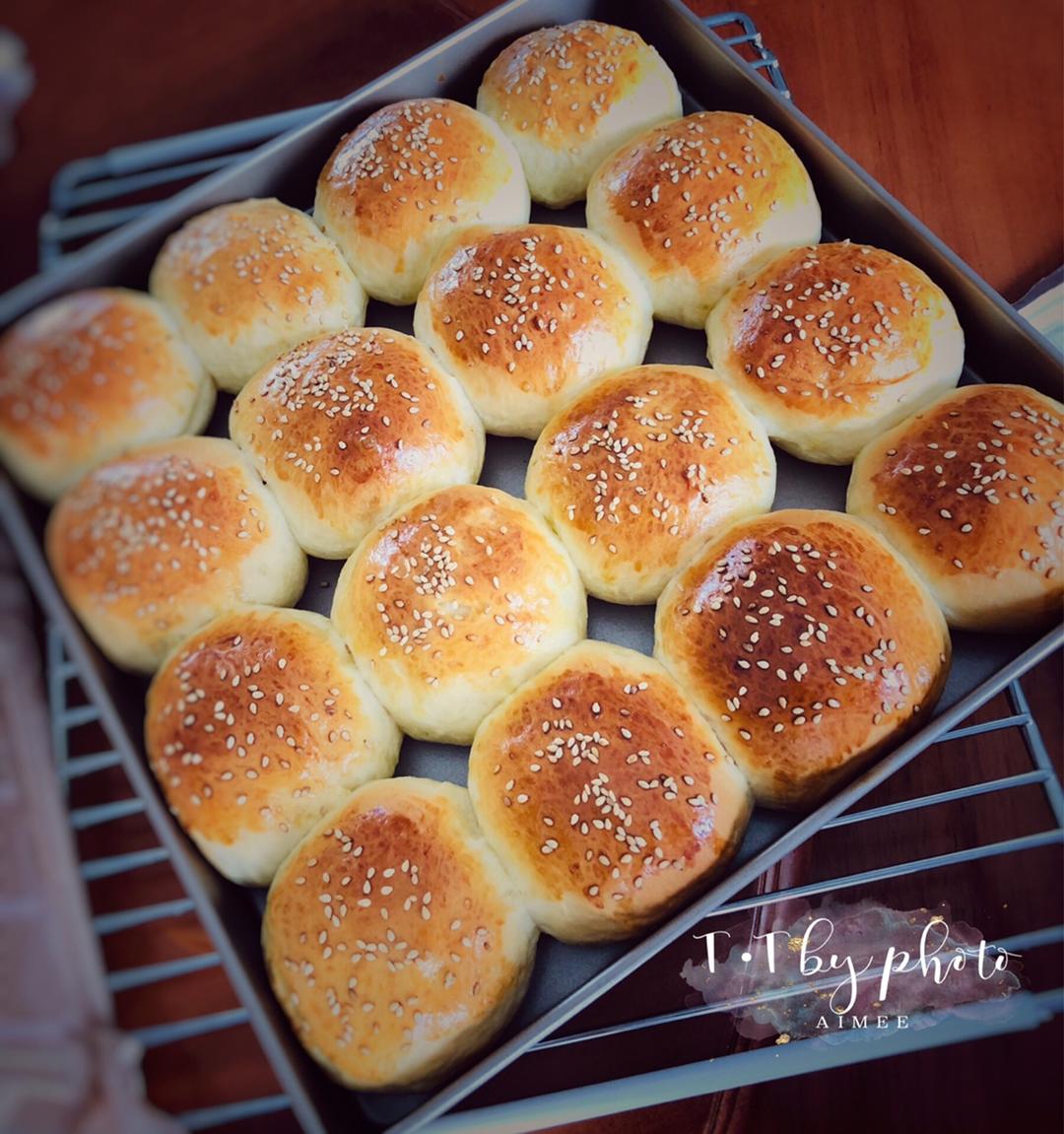 鲜奶油小餐包（一次发酵）