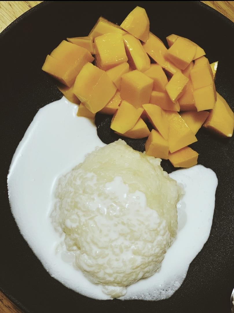 比泰式餐厅更好吃🥭0失败！自制椰汁芒果糯米饭