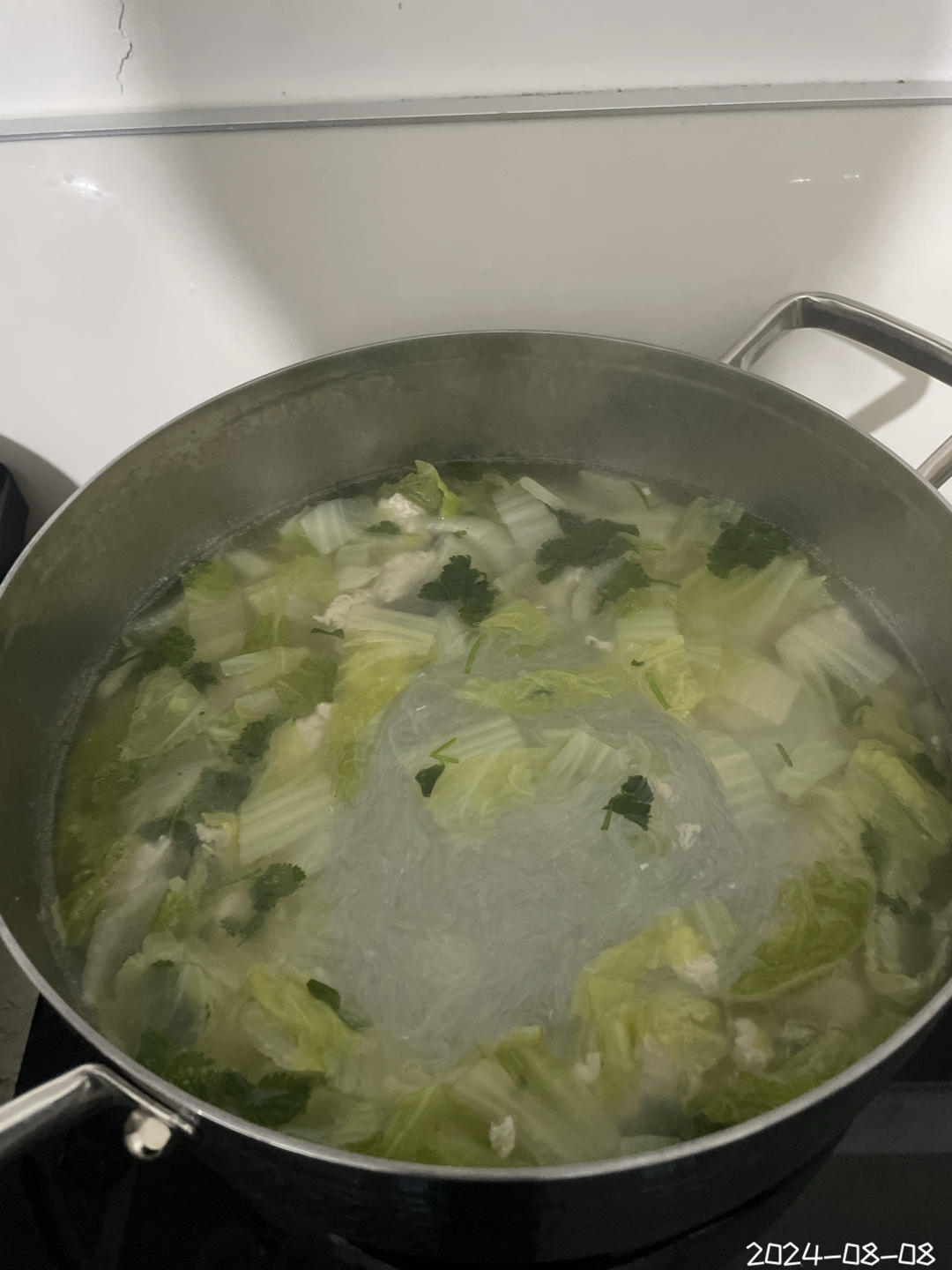 白菜丸子粉丝汤