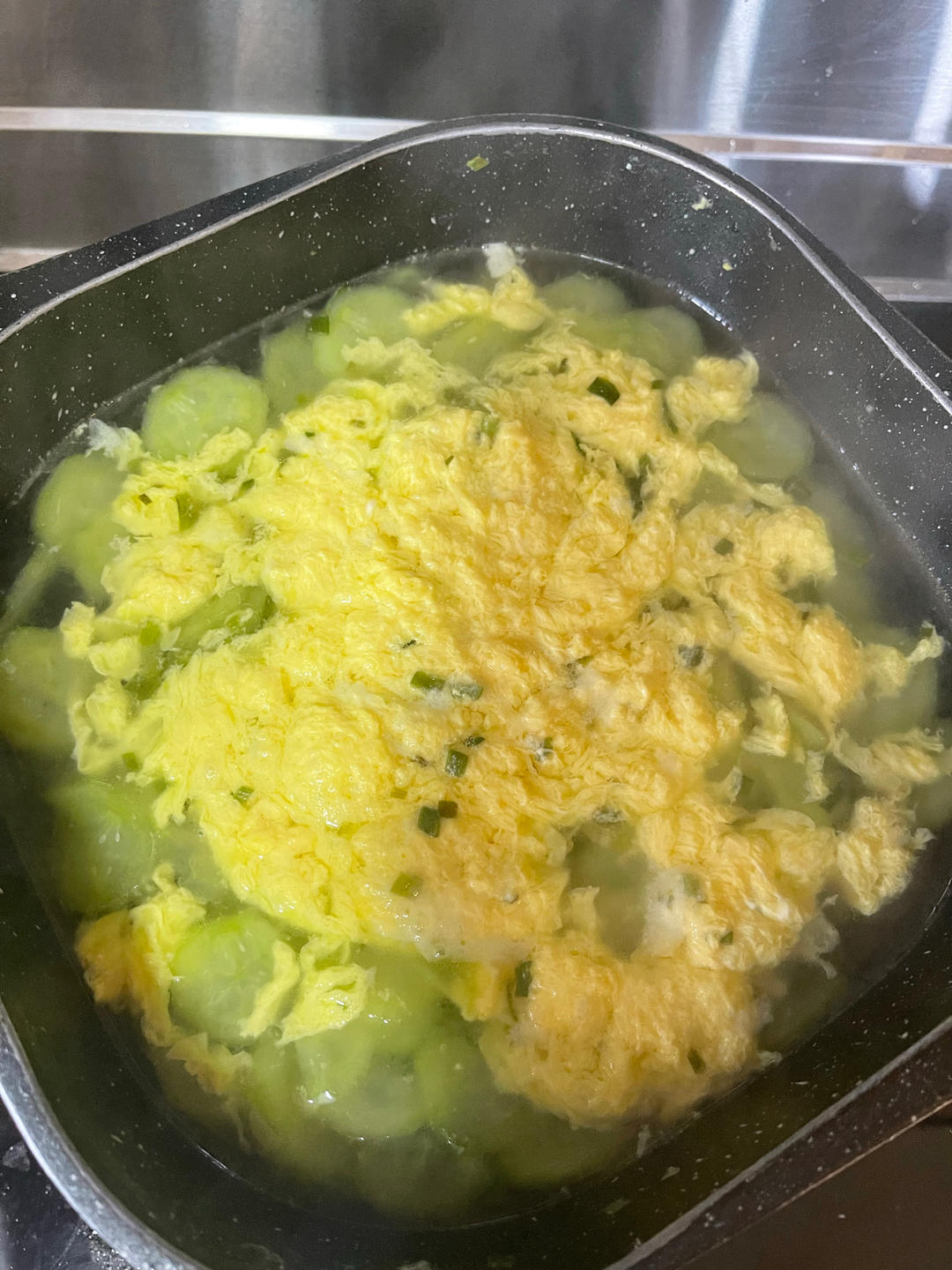 超鲜嫩好喝五分钟搞定黄瓜鸡蛋汤