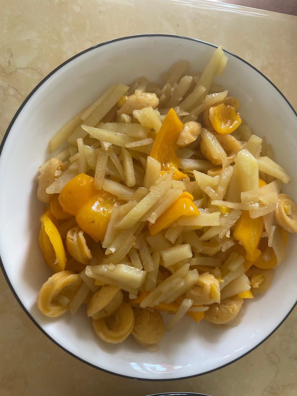 土豆片炒火腿肠