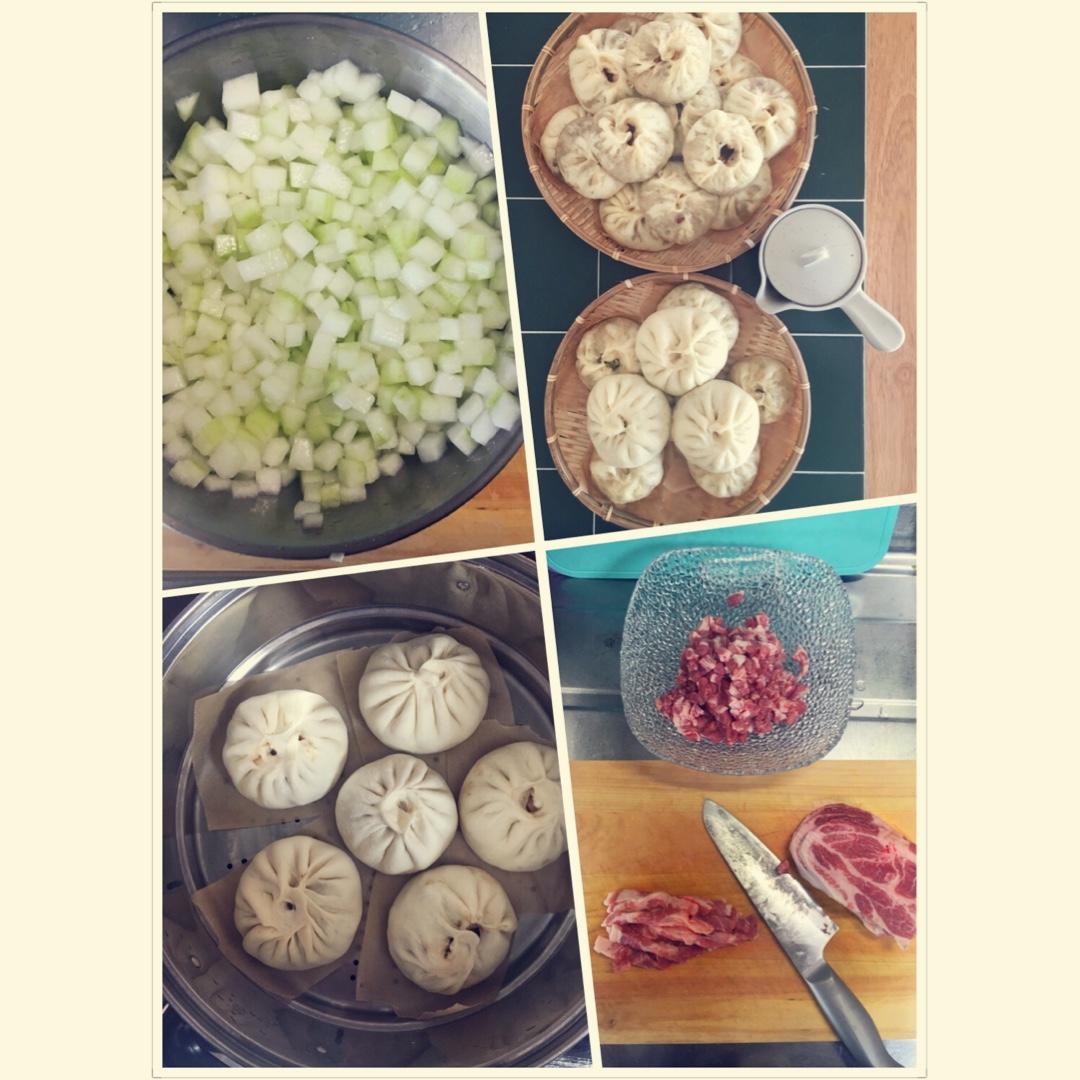 酱肉冬瓜包子Steamed Dumplings Pork & Mellon
