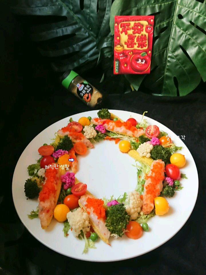 玉米镶虾滑鱼卵