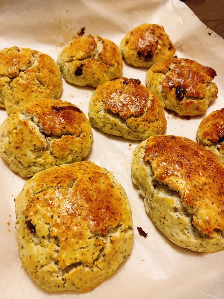 日式黑巧伯爵茶司康