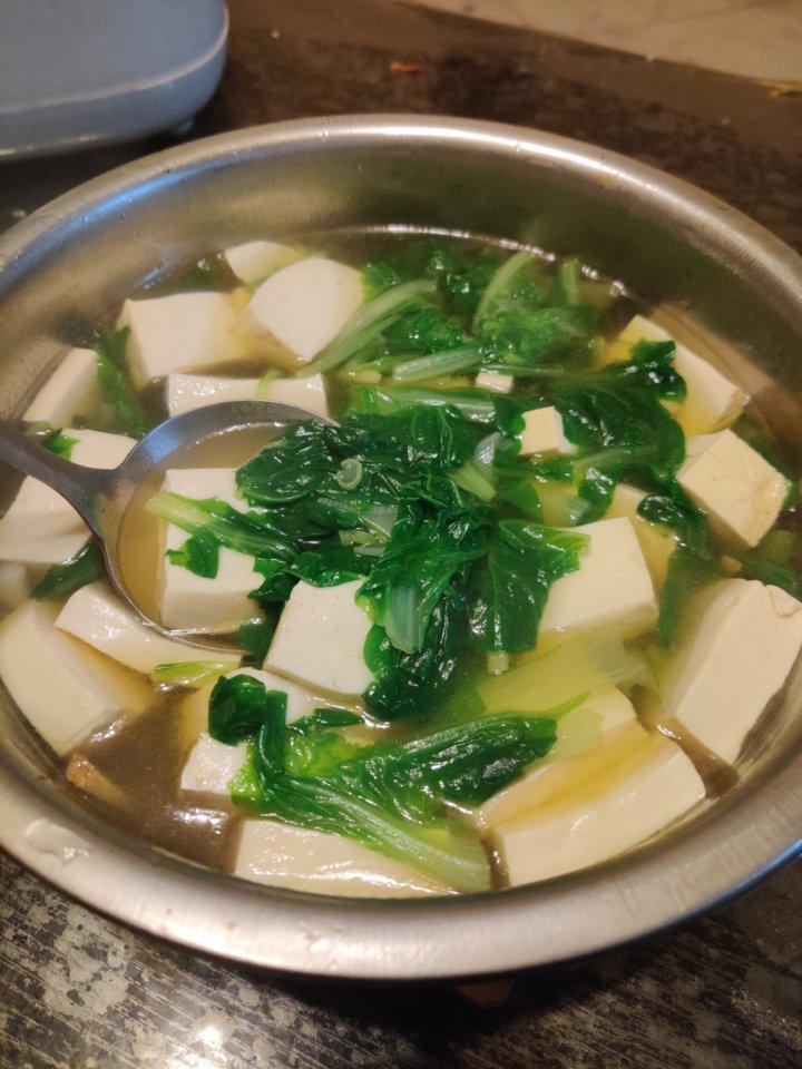 小白菜炖豆腐