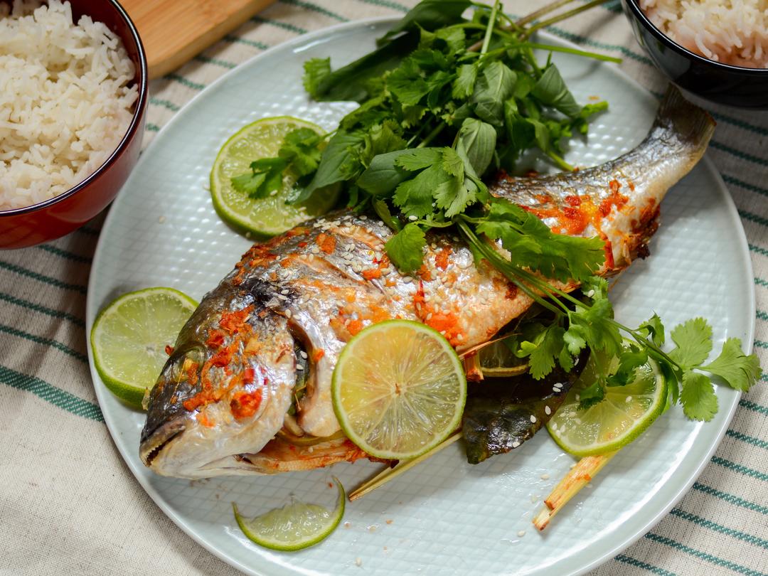 空气炸锅东南亚风味烤鲷鱼