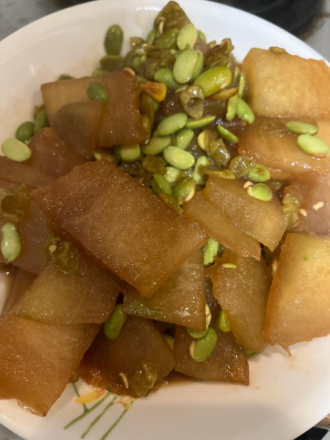冬瓜炒毛豆