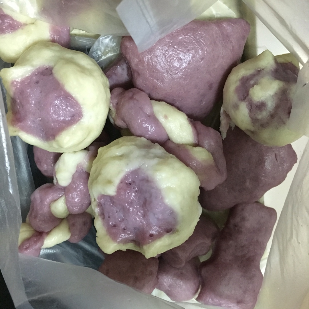 紫薯花开馒头