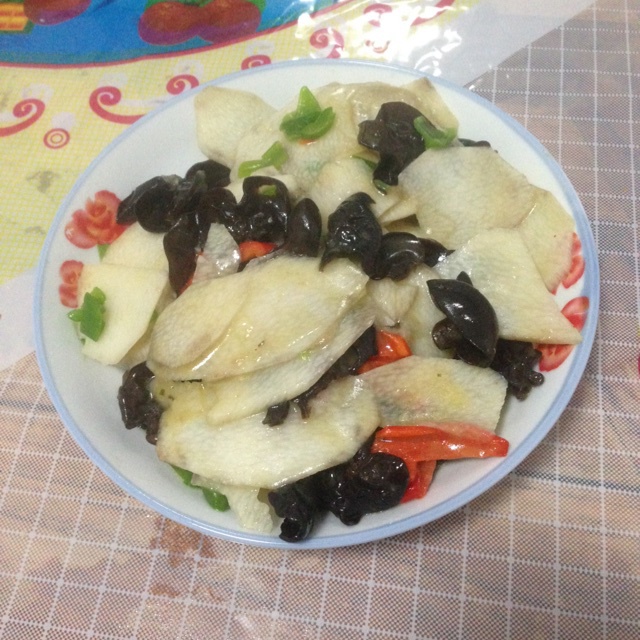 山药木耳炒青椒