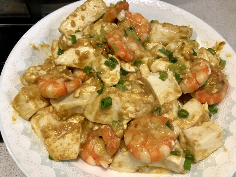 无碳低卡|好吃到舔盘🥘咸蛋黄虾仁豆腐🍤