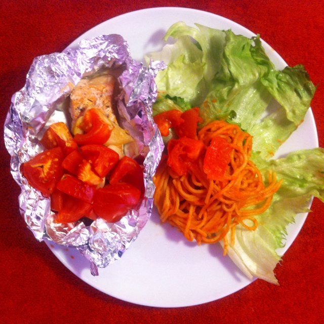 锡纸烤三文鱼  （Salmon Baked in Foil）