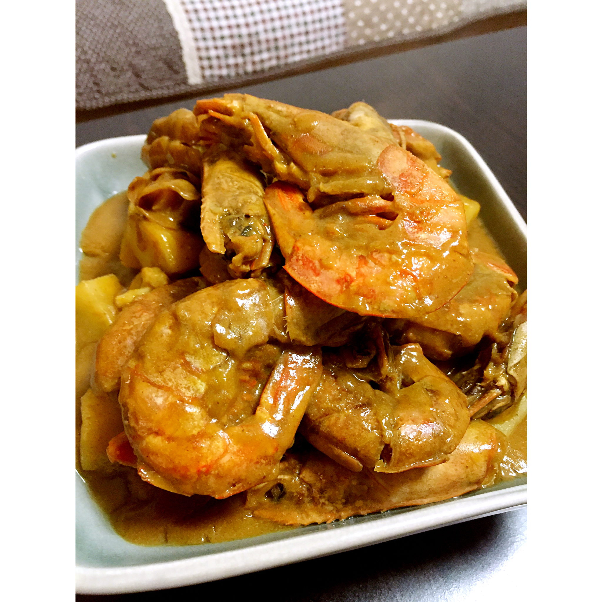 黄金咖喱虾