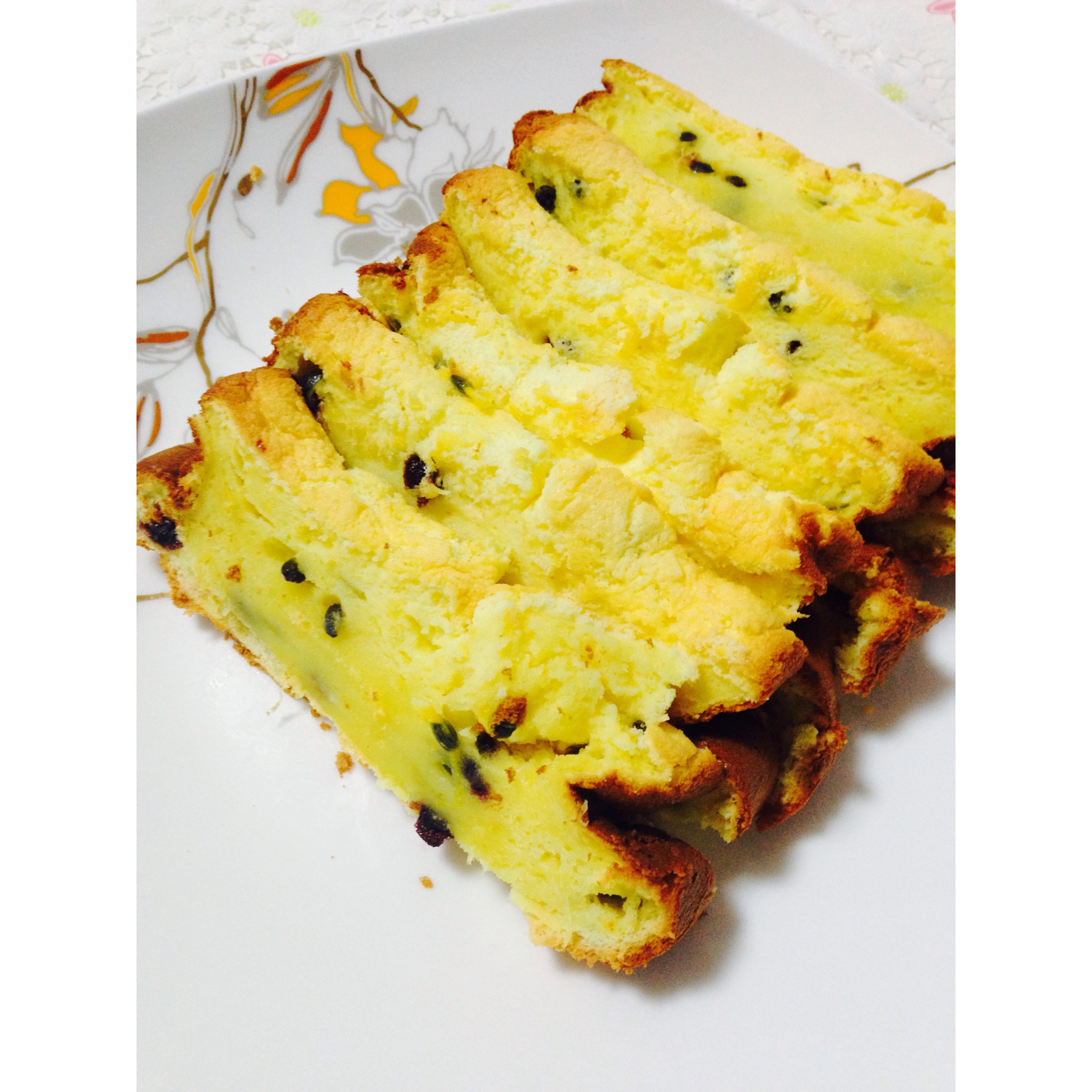 轻盈百香果磅蛋糕