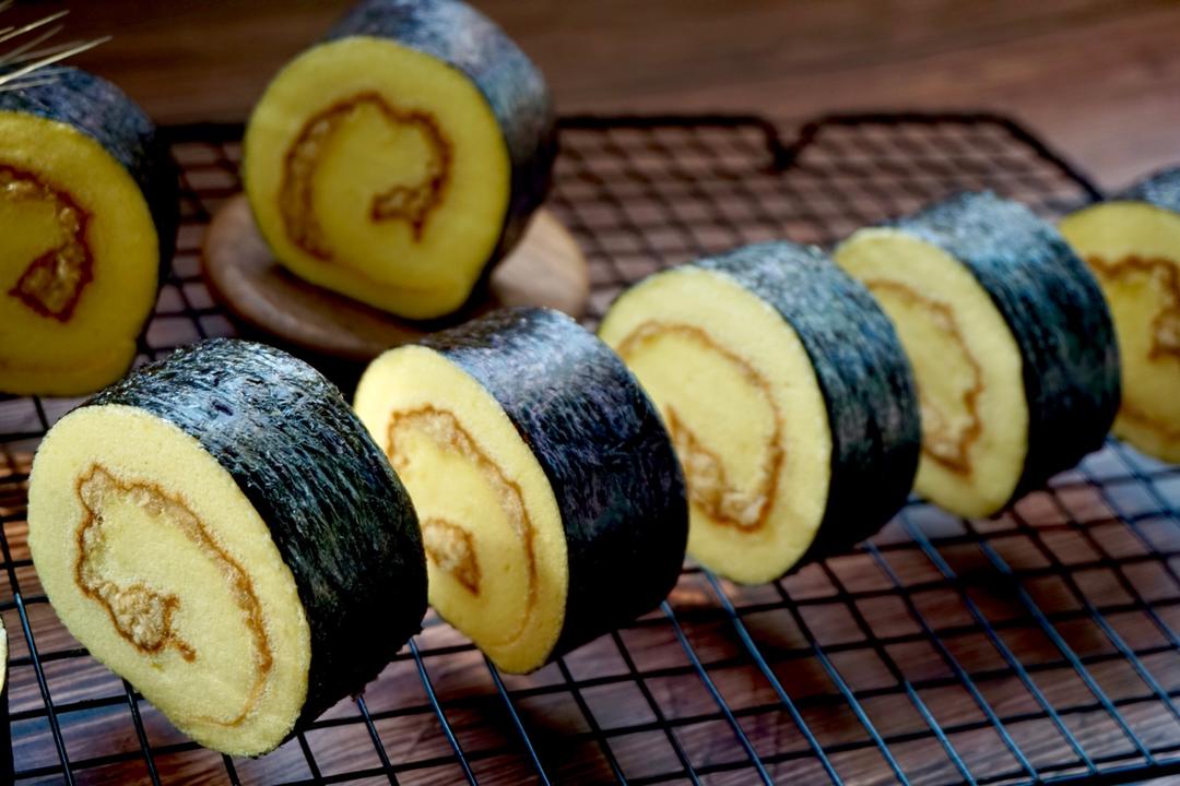 曼殊斐儿hp做的海苔肉松蛋糕卷