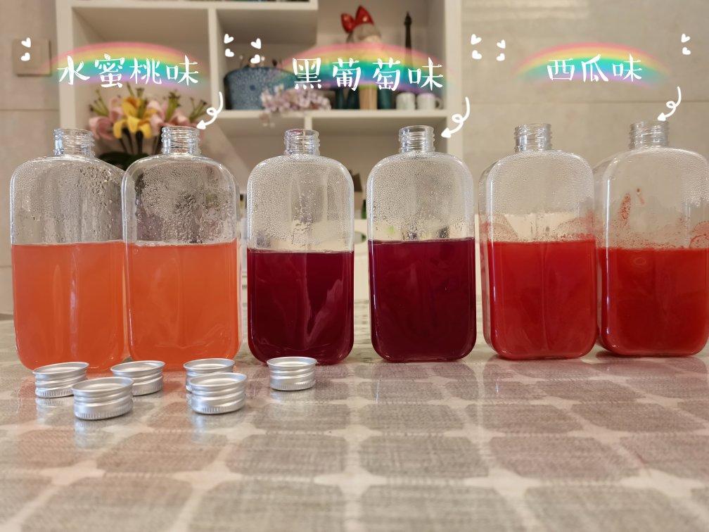 网红水果奶冻茶