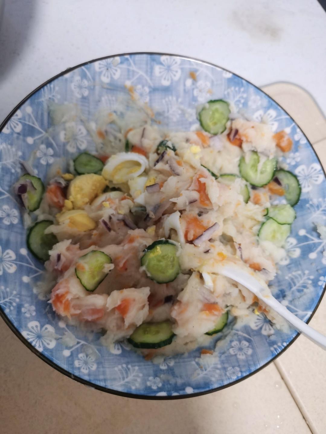 🔥零失败❗️低脂鸡蛋土豆泥沙拉🥗爆好吃