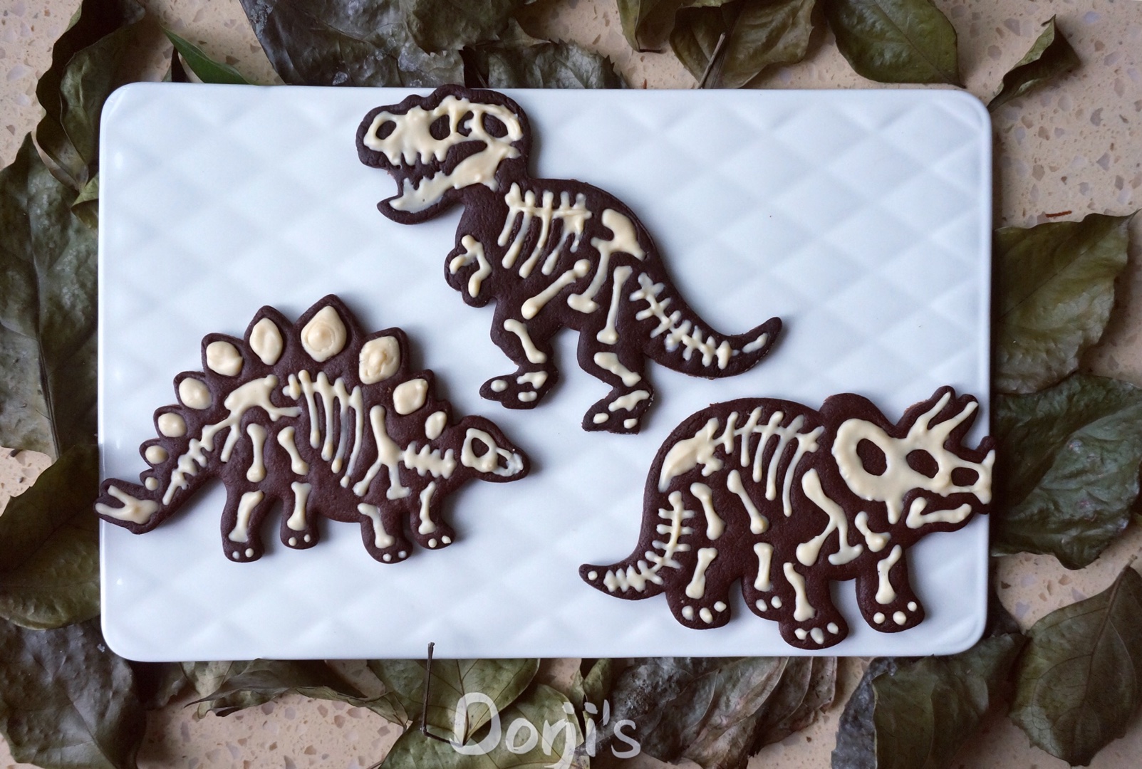 恐龙化石饼干（平整饼干底）的做法