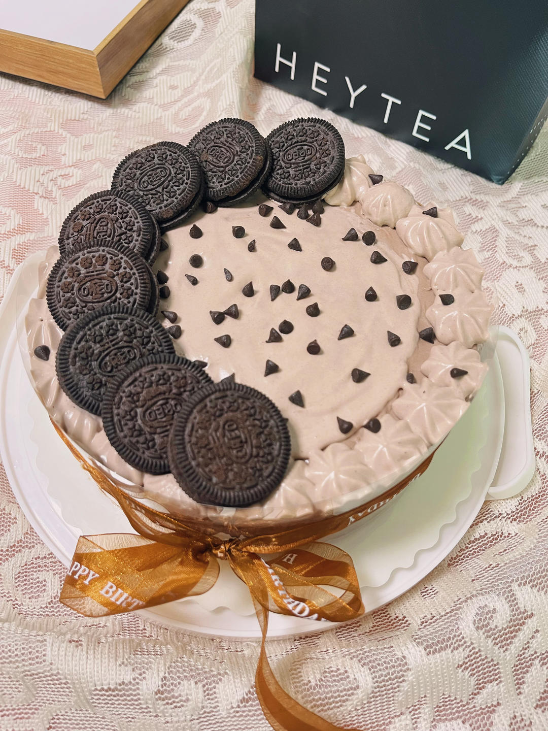 💯 满分甜品！巧克力香缇奶油蛋糕🍰