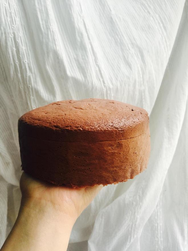 小米巧克力海绵蛋糕（6寸）的做法