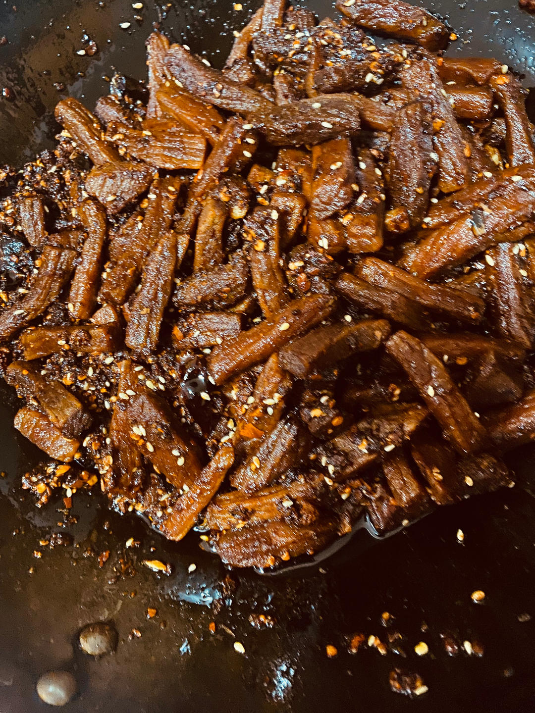 自制麻辣牛肉干，下酒或小零食