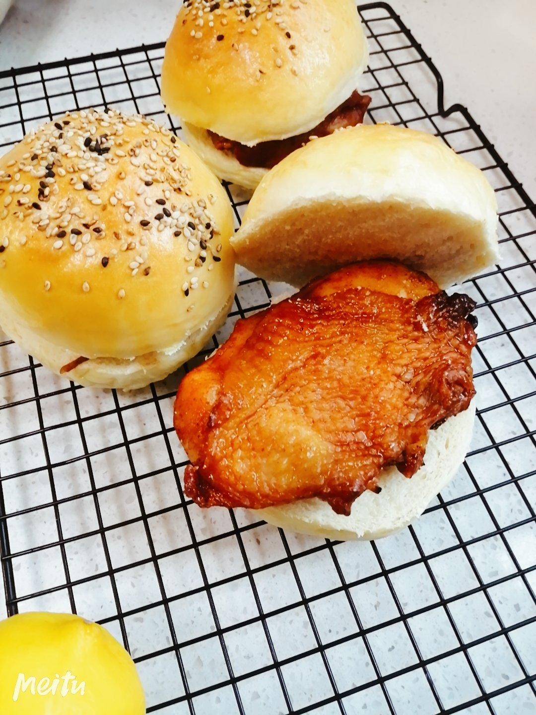 新奥尔良烤鸡腿堡