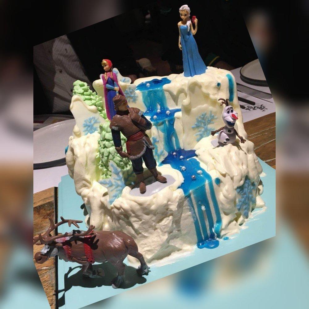 冰雪奇缘场景蛋糕