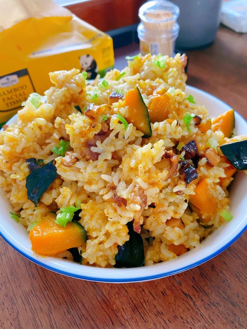 美味到不行的南瓜饭