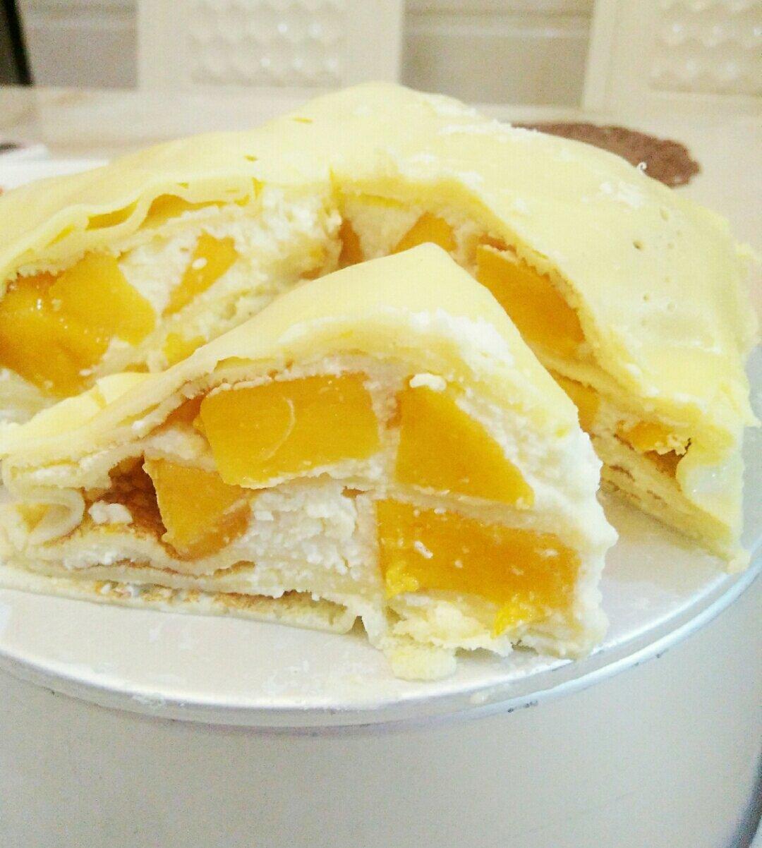 零基础做芒果千层蛋糕（8寸）