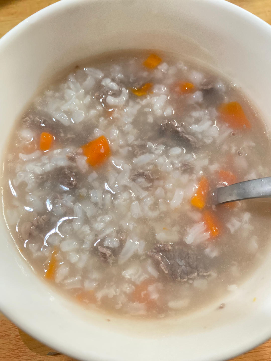 宝宝辅食胡萝卜牛肉粥