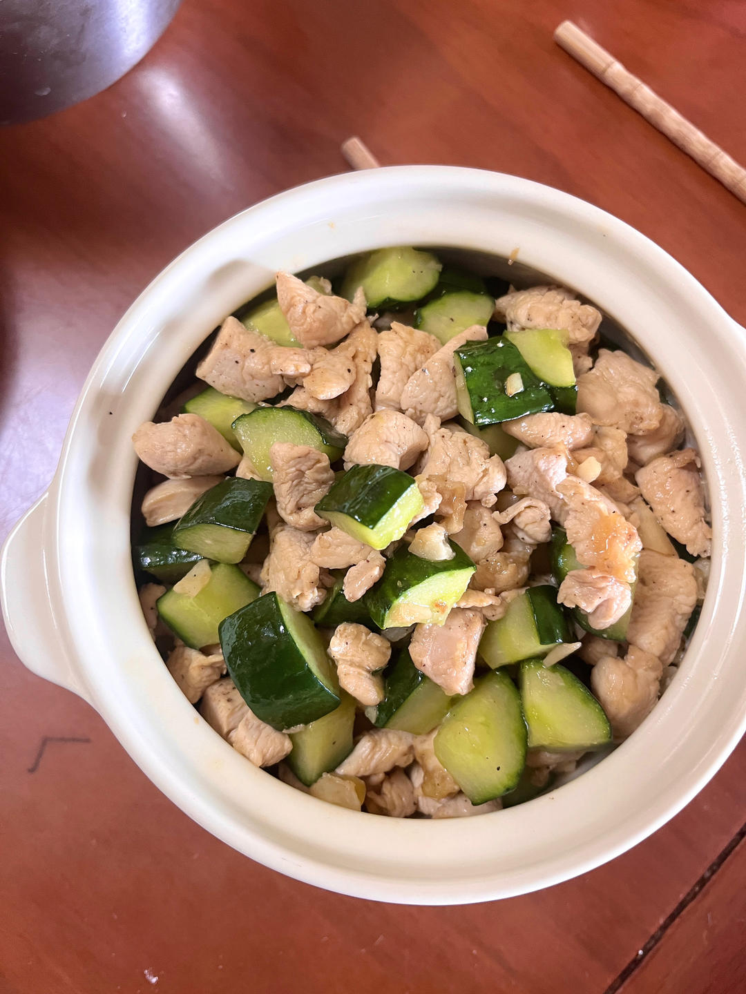 【减脂餐No.3】好吃不胖的黄瓜炒鸡丁 超简单