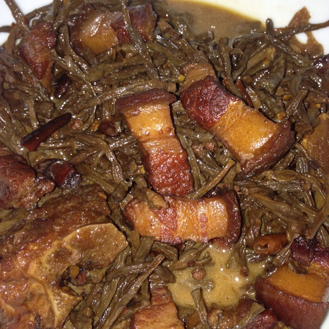 干豆角烧肉