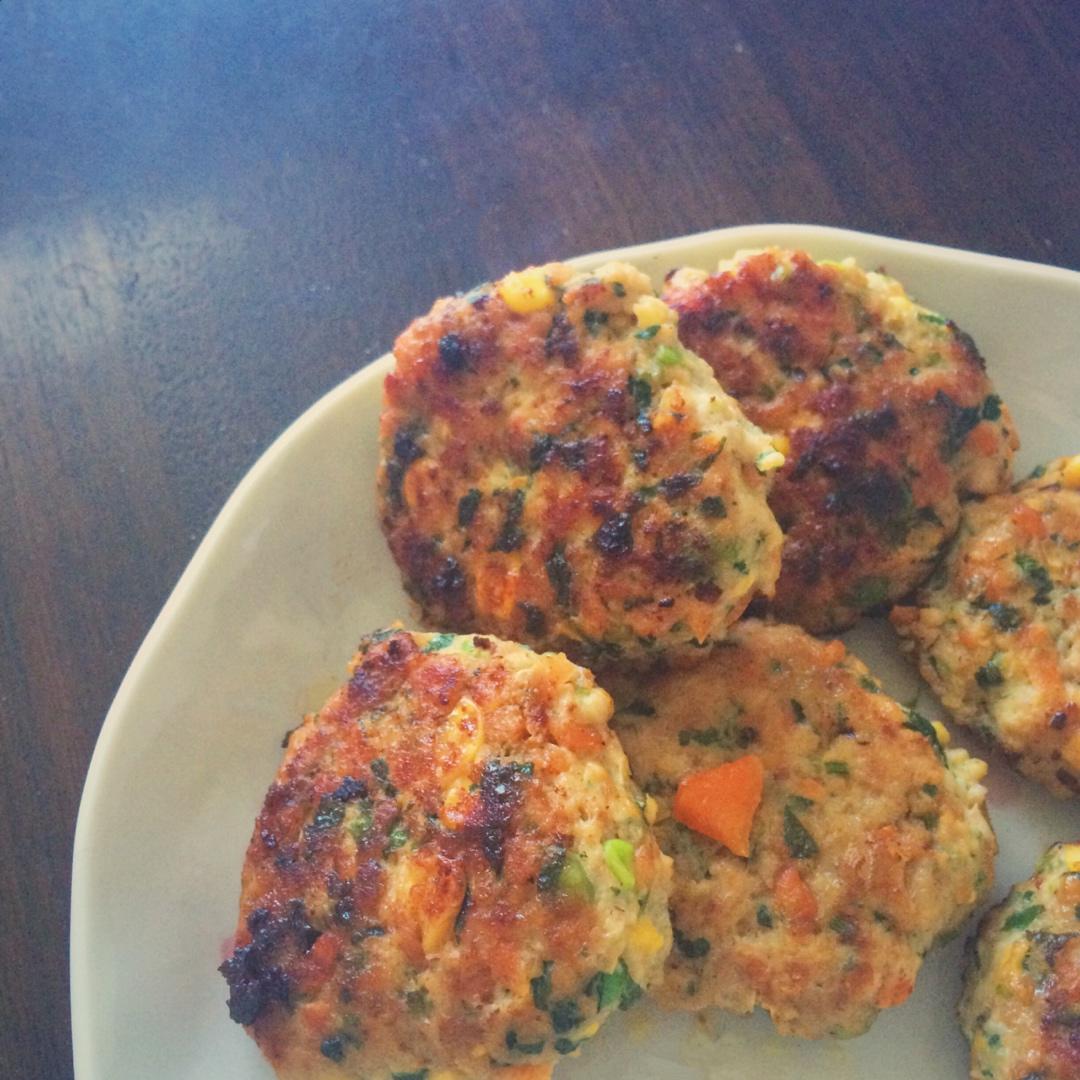 干煎鸡肉饼-运动饮食