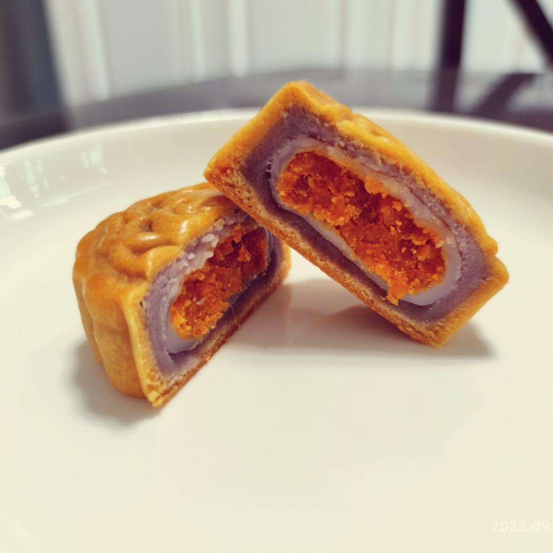 《Tinrry+》教你做广式大月饼（芋泥+麻薯+咸蛋黄肉松）