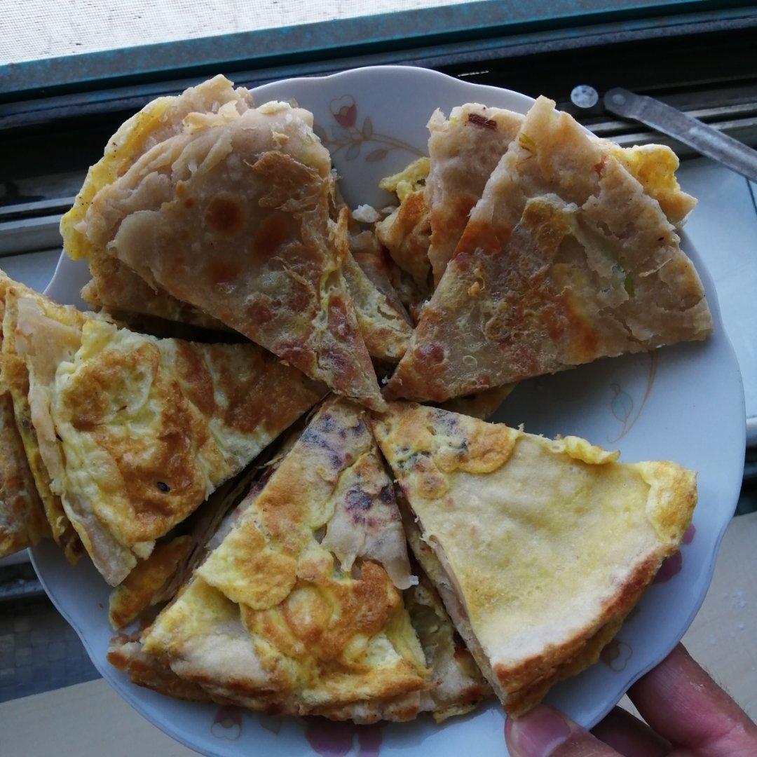 鸡蛋葱油饼                  （更新饼坯保存方法）