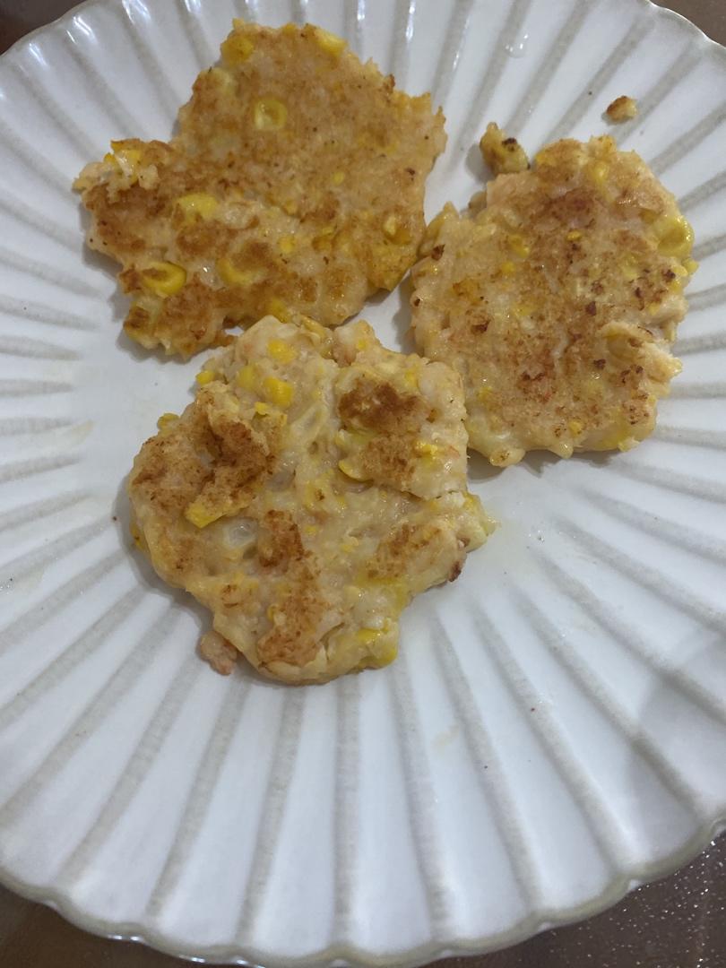 有颜值还健康的玉米虾饼，做法简单又好吃，一学就会