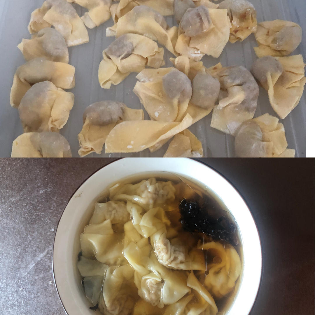 薄如蝉翼的手擀馄饨皮