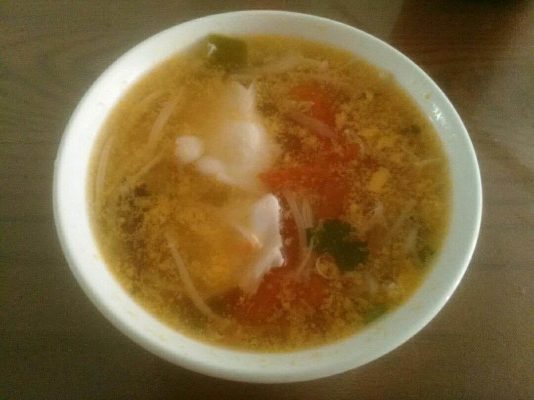 西红柿金针菇汤